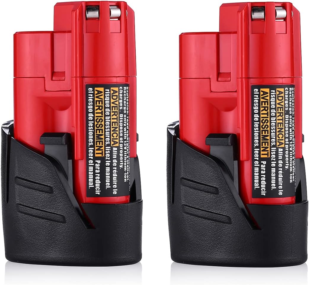 Milwaukee m12 discount 2 pack battery