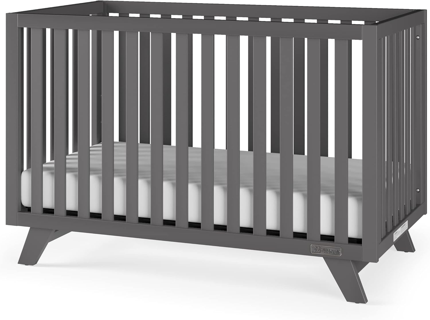 Child Craft SOHO 4 in 1 Convertible Crib Cool Gray