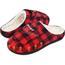 Dr.Warm Heated Slippers for Women Men, 5000mAh Rechargeable Battery Heating Shoes with Anti-Skid Rubber Sole, Thermal Electric Fuzzy Slippers Foot Warmer for Cold Winter