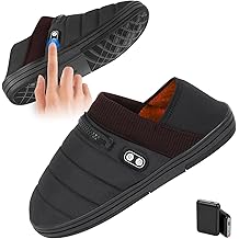 Heated Slippers,BIAL Unisex Electric Heating Pad for Feet,Rechargeable Battery Shoes Heat Foot Warmer Feet Warmer Winter Slippers Cold Weather Slipper for Men Women